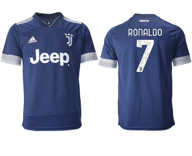 Men 2020-2021 club Juventus away aaa version #7 blue Soccer Jerseys->juventus jersey->Soccer Club Jersey
